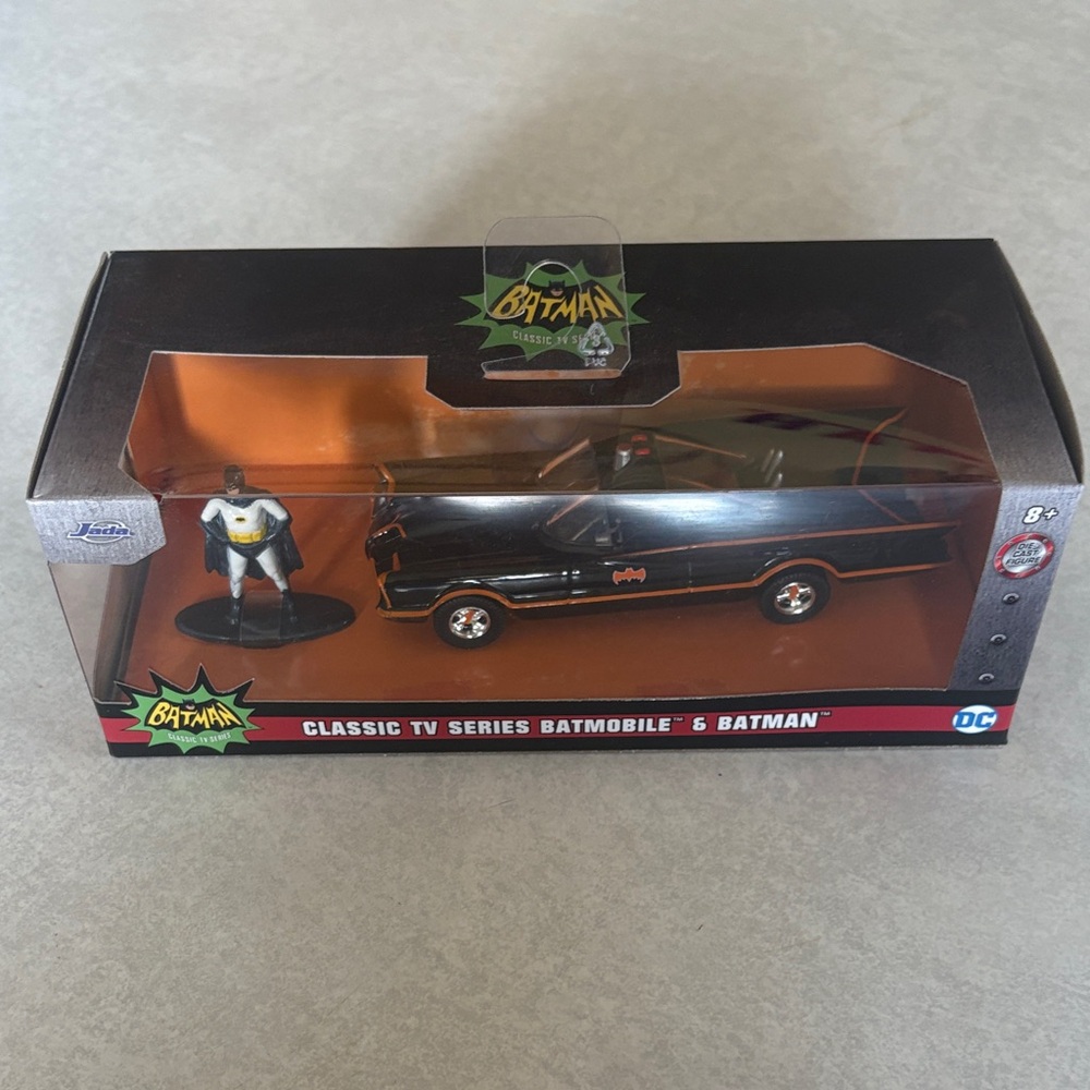Classic TV Series Batmobile & Batman Toy Car - Brand New